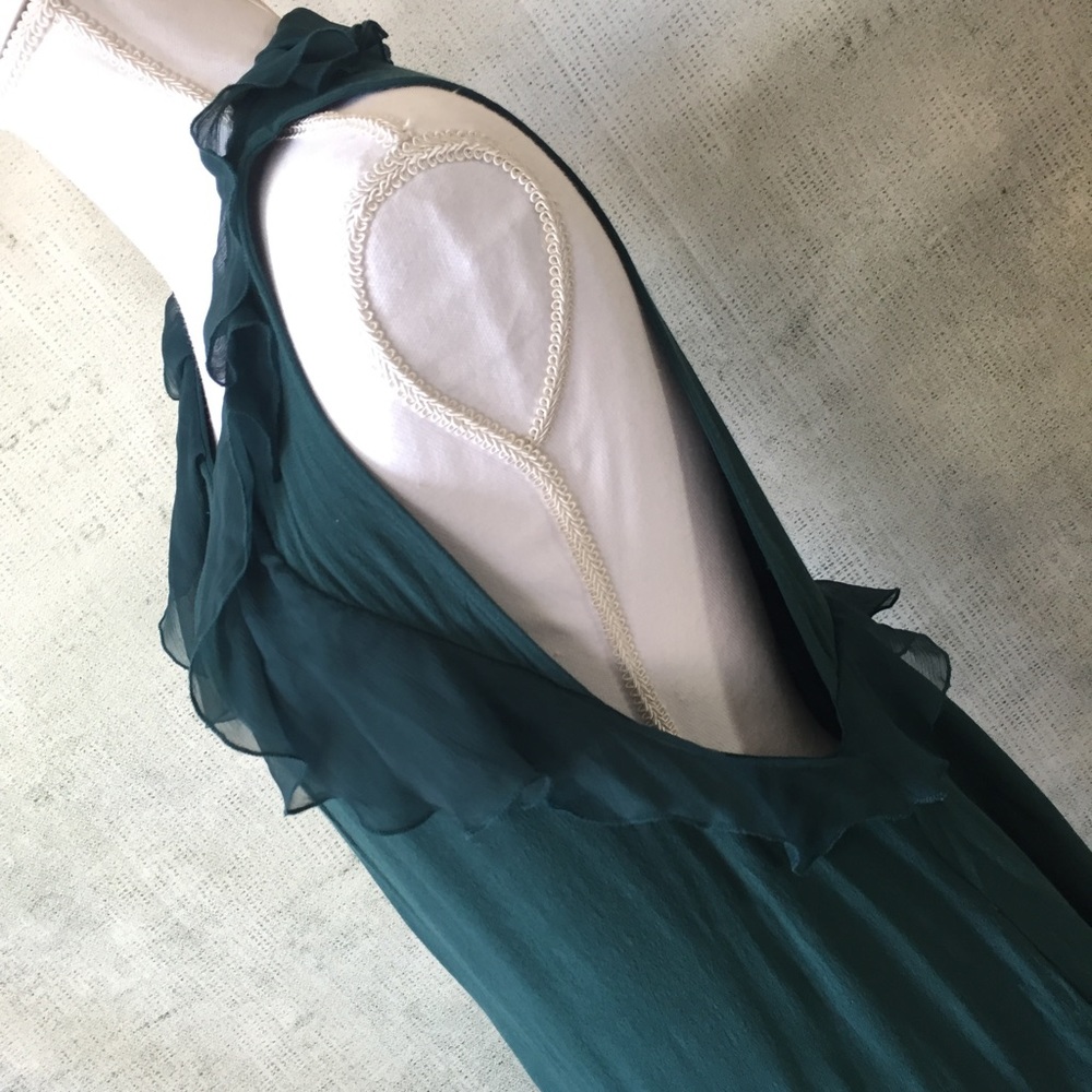 Free People Deep Armhole Ruffle Sleeve Dress
